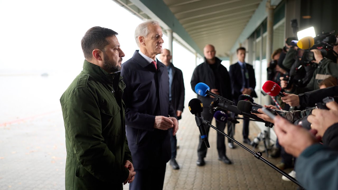 Спілкування Володимира Зеленського і Йонаса Гара Стере з медіа