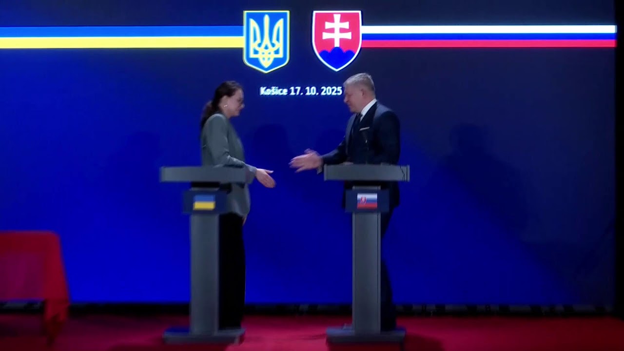 17.10.2025 Заяви Ю. Свириденко та  Р. Фіцо для представників медіа