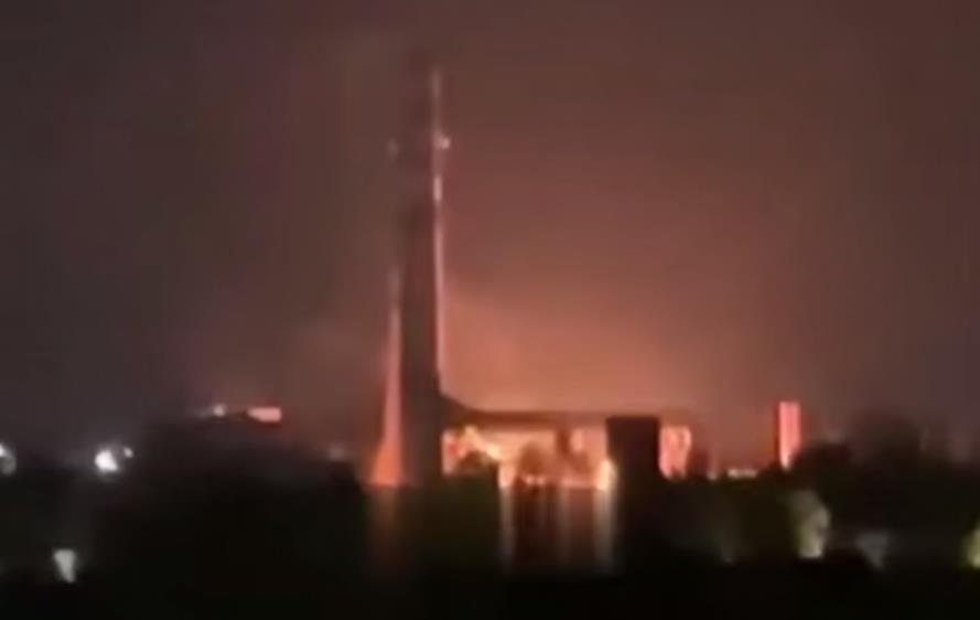 У Брянській області після атаки спалахнула ТЕЦ