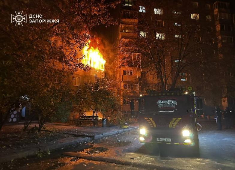 У Запоріжжі через обстріл постраждали 13 людей