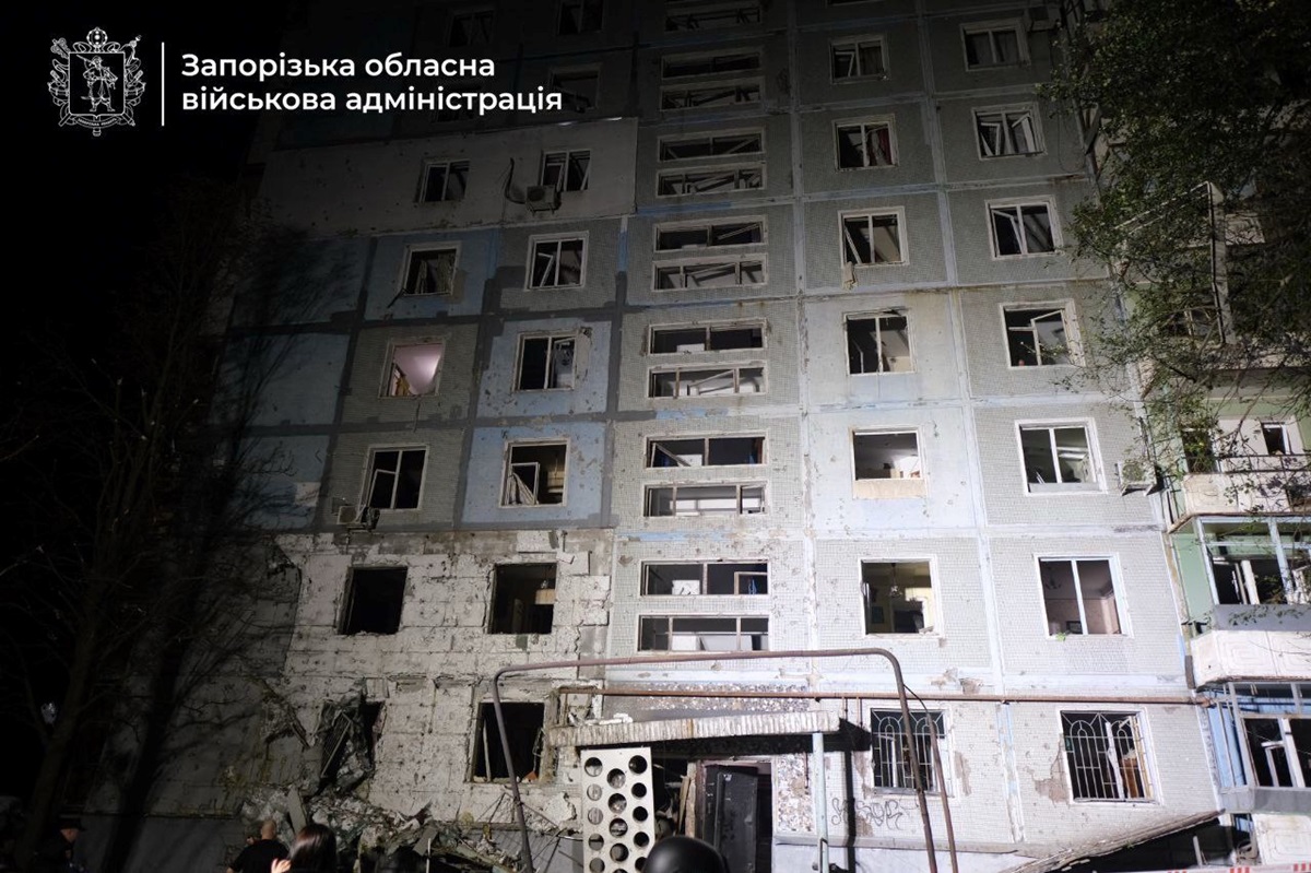 Новини України - Удар по Запоріжжю: загинула людина, дев’ять поранені